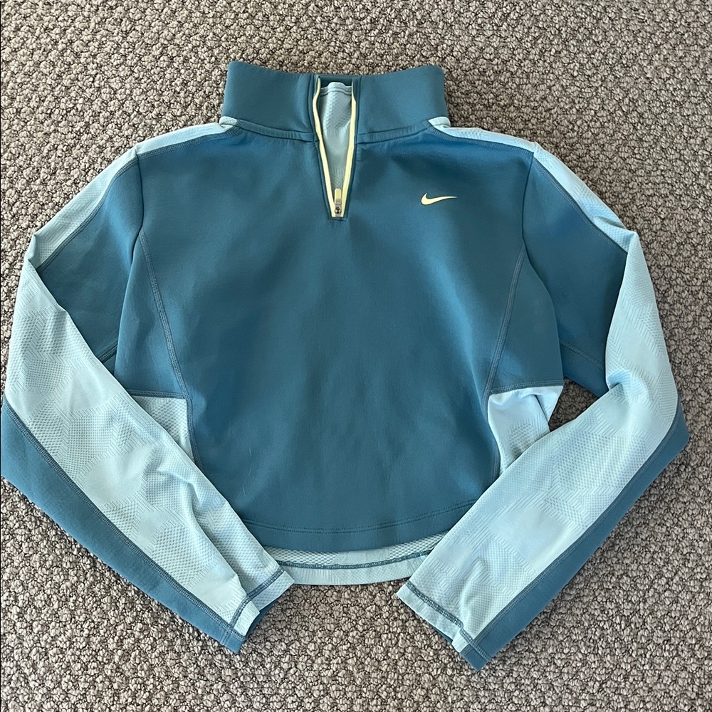 Nike Pro Teal and Light Blue Top